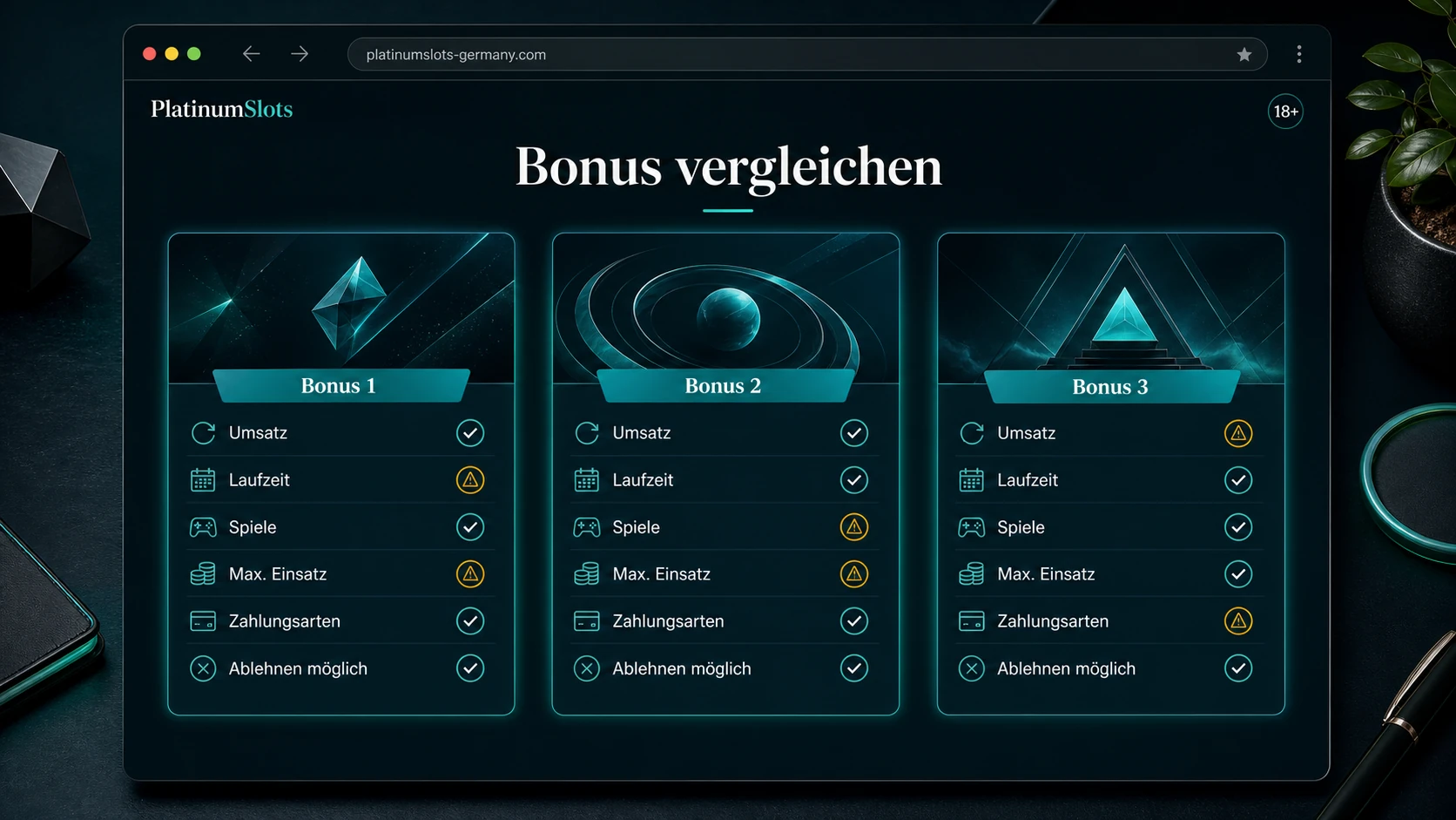 Bonus nach Bedingungen auswählen